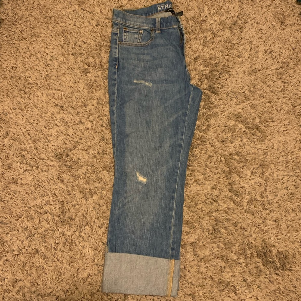 NWOT New York & Company straight cropped denim
